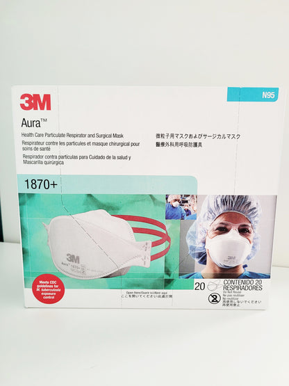 Masque 3M AURA N95 1870+ (boîte de 20)